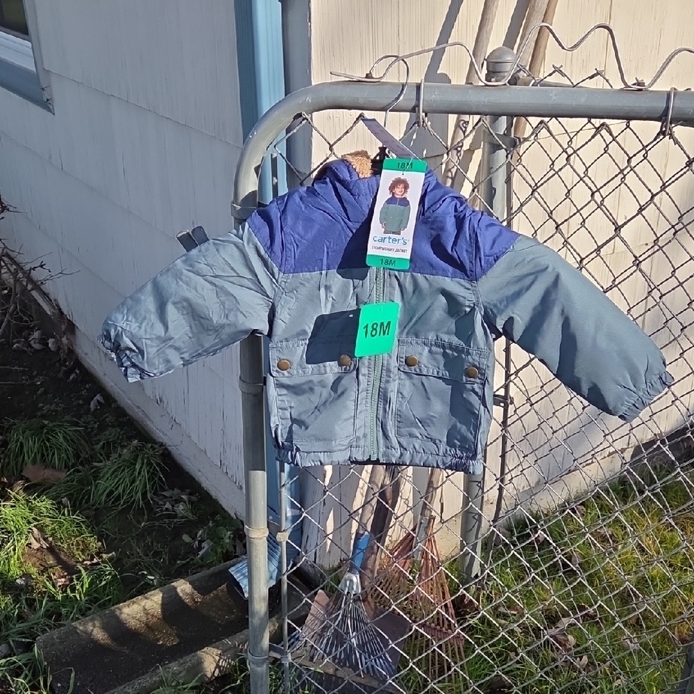Carter's Two-Tone Blue Puffer Jacket